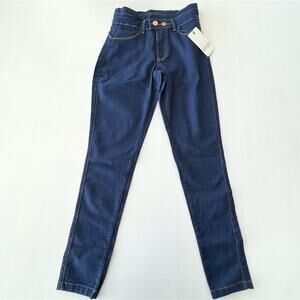 New REKLUSA Brazilian Denim Skinny Jean Pants Cigarrete Clochard Women’s SIZE 2